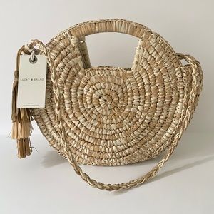 NWT Lucky Brand | Straw crossbody bag